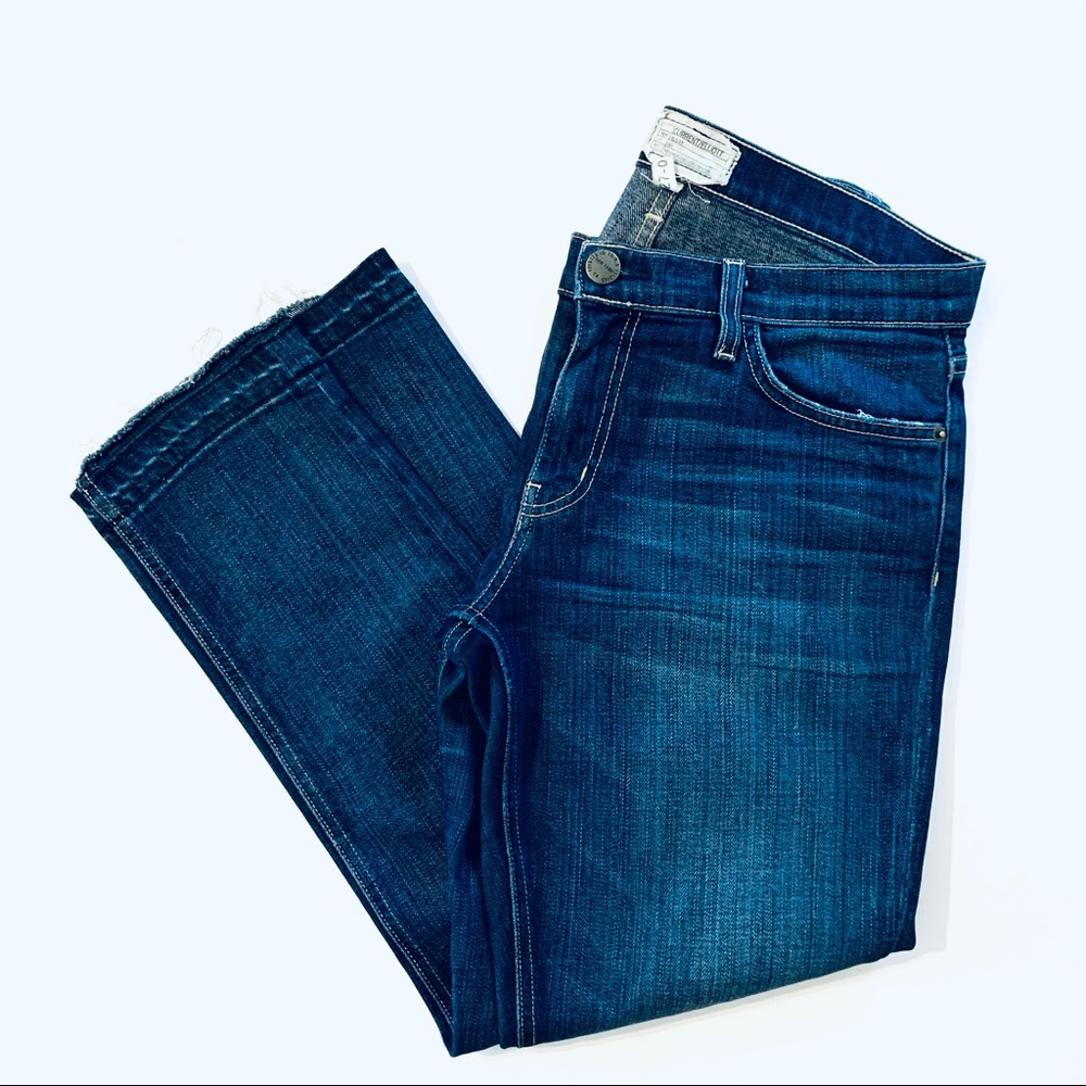 SOLD ❌ Current/Elliott Straight Crop Release Hem Jean 27 - Picture 3 of 9